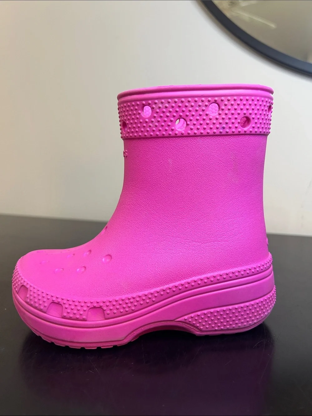 CROCS Kids Hot Pink Rain Boots 9